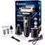 Imagem da oferta máquina de barbear kemei 3x1 tirar pelo nariz sem fio recarregável KM-6558 - Bivolt