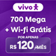 Imagem da oferta R$ 360 OFF: Vivo Fibra 700 Mega + Wi-Fi e Instalação Grátis