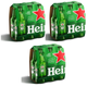 Imagem da oferta 3 Caixas Heineken Long Neck Cerveja Pilsen - Total 18 Garrafas 250ml