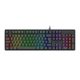 Imagem da oferta Teclado Membrana Gamer Redragon Netherbane Iluminação Rainbow Preto ABNT2 K521-R PT