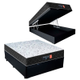 Imagem da oferta Cama Box Baú Casal + Colchão Espuma D33 Semi Ortopédico Extra Firme Comfort Prime 72x138x188 Preto - Pret