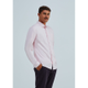 Imagem da oferta Camisa Básica Masculina Manga Longa Slim - Rosa