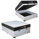 Imagem da oferta Cama Box Baú Casal + Colchão Espuma D33 Semi Ortopédico Extra Firme Comfort Prime 72x138x188