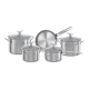 Imagem da oferta Conjunto de Panelas Electrolux Design Inox 5 peças - 41042291