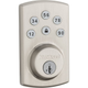 Imagem da oferta Fechadura eletrônica Kwikset 99070-101 Powerbolt2 cilindro único sem chave com SmartKey níquel acetinado