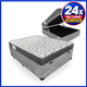 Imagem da oferta Cama Box Baú Casal Suede + Colchão De Espuma D33 - SerenePrime - 138cm Cinza