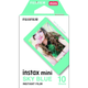 Imagem da oferta Filme Instax Mini Sky Blue com 10 Fotos Fujifilm