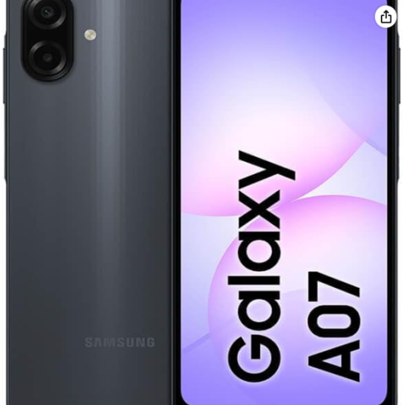 Celular Samsung Galaxy A07 256GB 8GB Preto | Tela 6.7" Câm 50MP