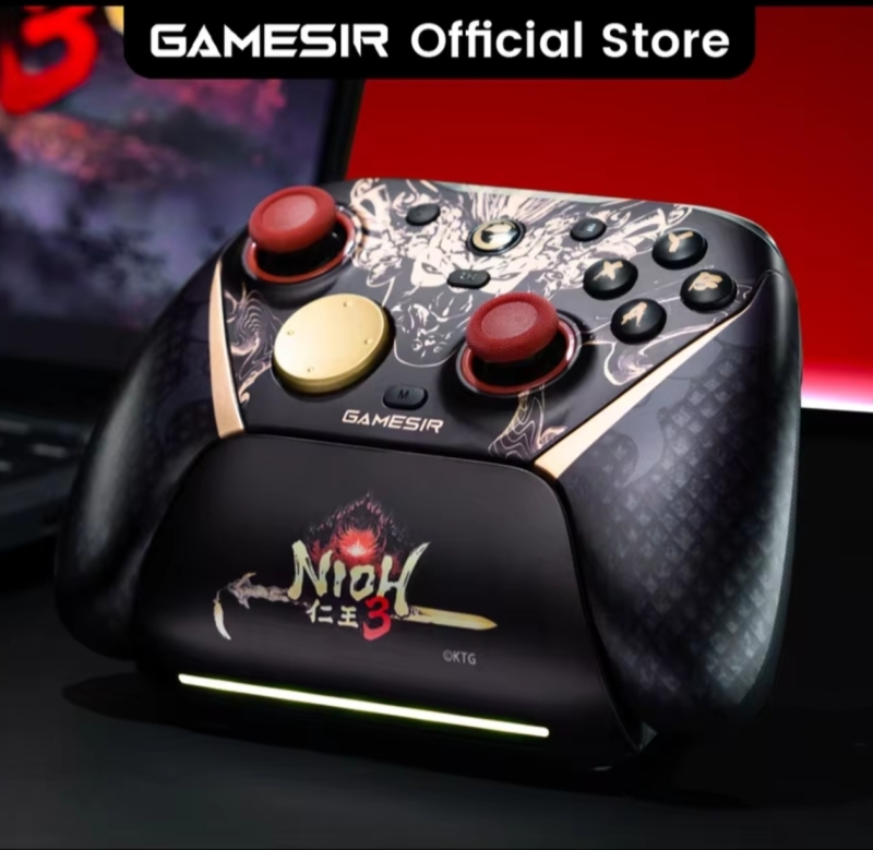 GameSir G7 Pro 8K Edição Nioh 3 Controle Sem Fio para Nintendo Switch com Estação de Carregamento Joystick TMR Gen