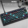 Imagem da oferta Teclados Mecânicos com Fio AULA F75 75% ANSI US Estrutura de Junta Troca a Quente RGB Retroiluminado