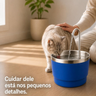 Imagem da oferta Fonte Bebedouro Bivolt para Cães e Gatos Aqua Steel 1,8 Litros - Amicus