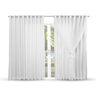 Imagem da oferta Cortina de Microfibra com voil 6,00x2,70 para quarto sala Decoração de Casa - 2m 3m 4m 5m 7m 8m