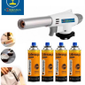 Imagem da oferta Kit Maçarico Portátil Automático com 4 Refis de Gás